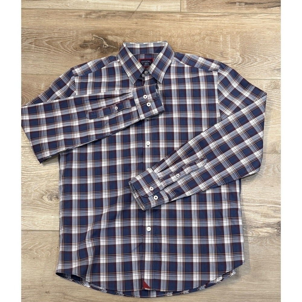 Lot of 2 UNTUCKit Mens Small Regular Fit Wrinkle Free Cotton Button Down Shirts - Picture 2 of 10